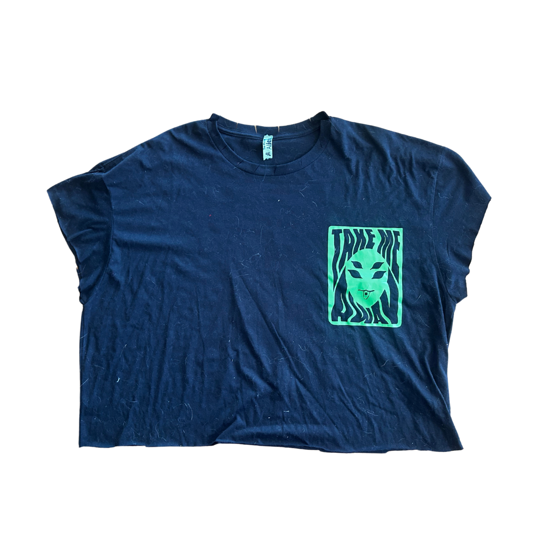 Handmade Alien Graphic Tee | Funky Boho Streetwear