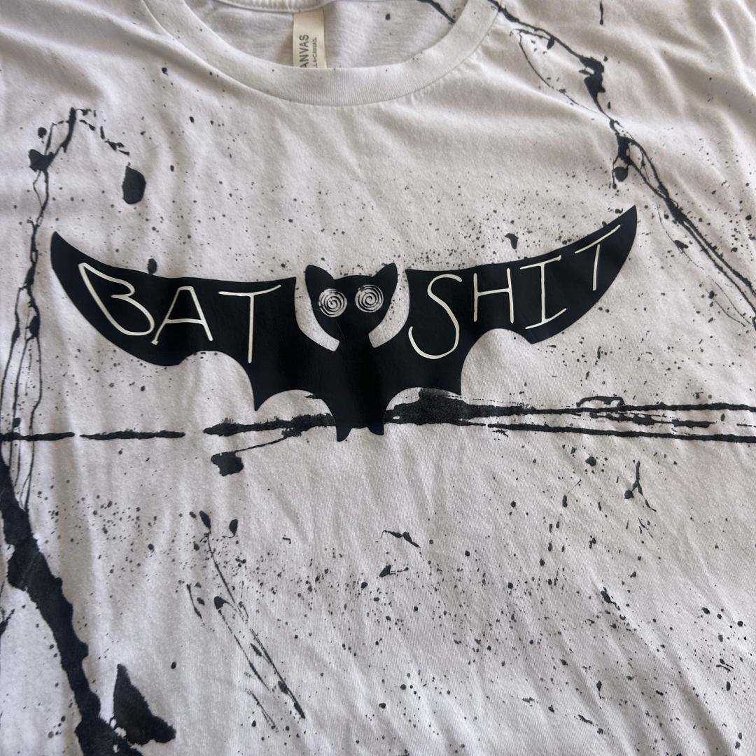 Handmade "Bat Shit" T-Shirt Dress | Upcycled