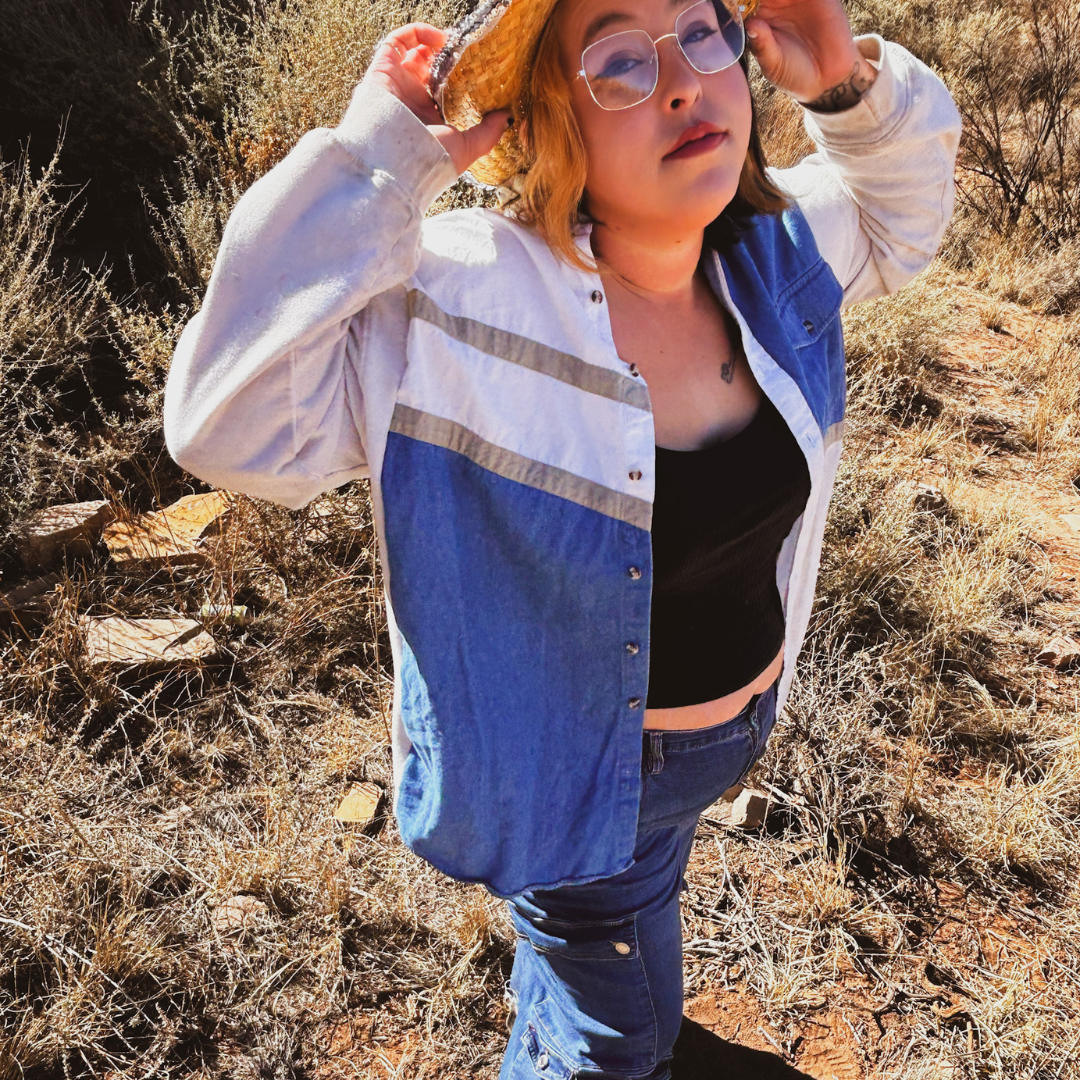 Handmade Hybrid Button-Up Sweatshirt