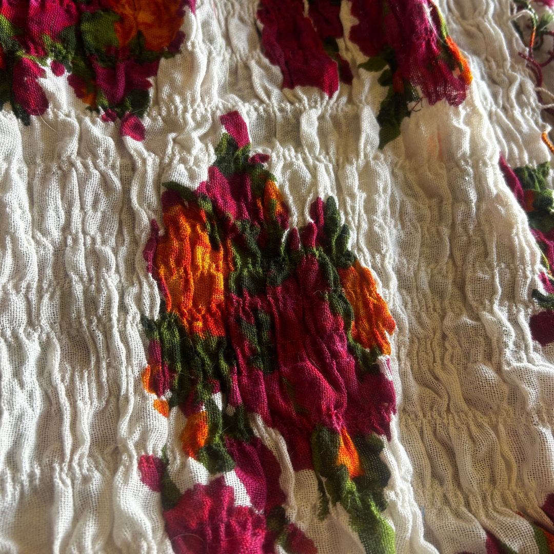 π Reworked Knit + Scarf Skirt β Upcycled Sweater Bottom & Textured Fringe Fabric | One-of-a-Kind | Handmade in Arizona