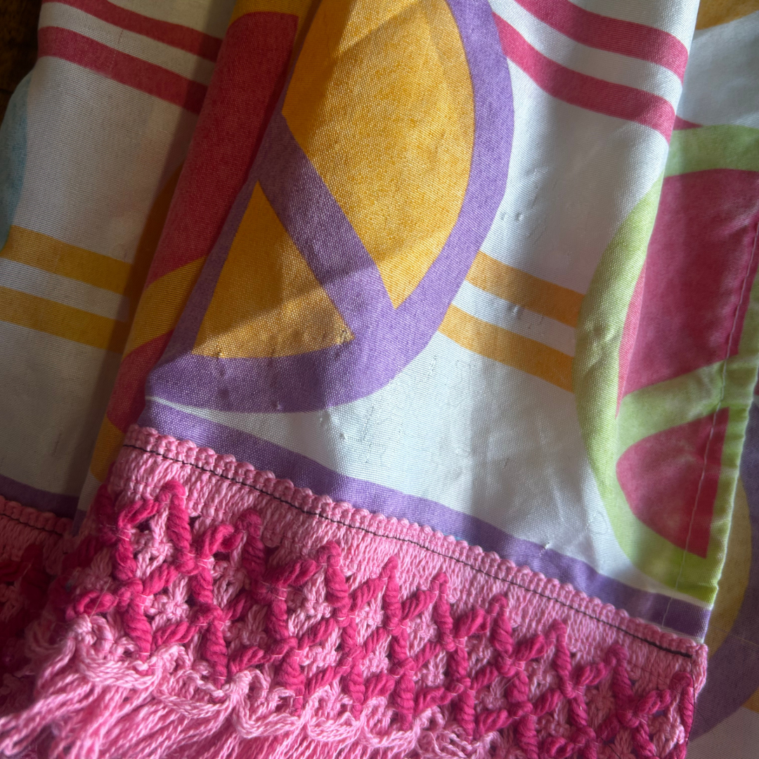 π Funky Iridescent Patchwork Dress β Reworked Pink Blazer + Upcycled Fabrics | One-of-a-Kind | Handmade in Arizona