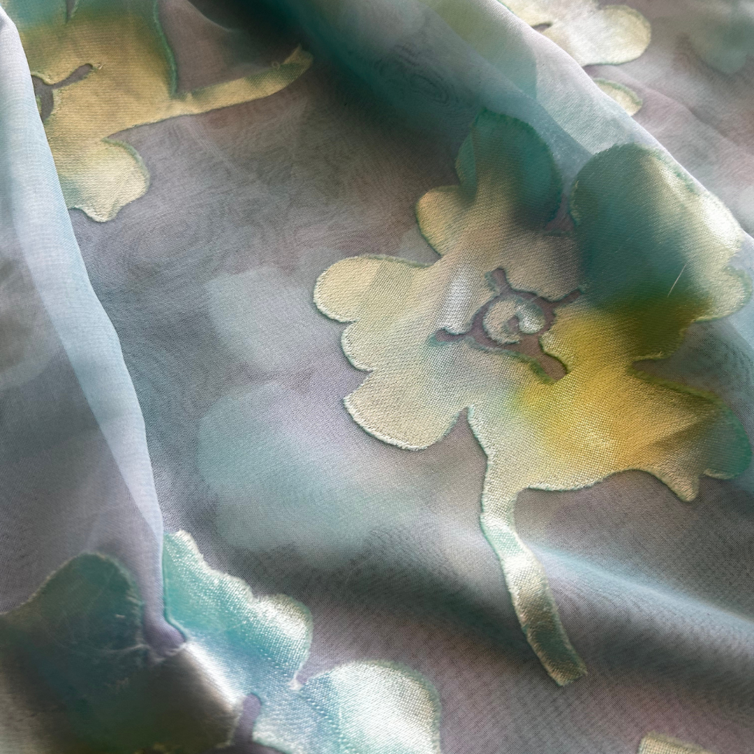 Handmade Floral Bell Bottom Jeans | Upcycled Denim Pants