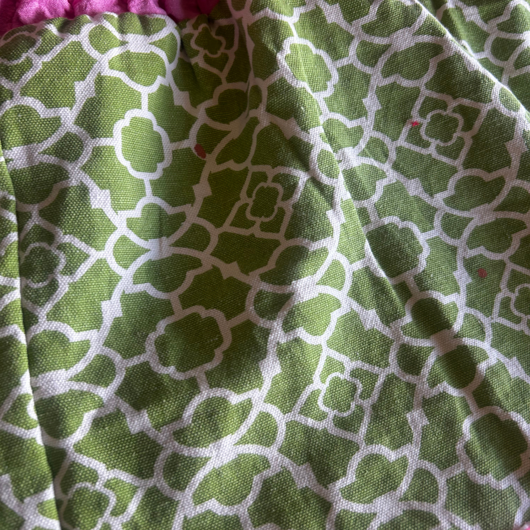π Funky Peace Patch Pants β Reworked Minky + Vintage Sheets | One-of-a-Kind | Handmade in Arizona