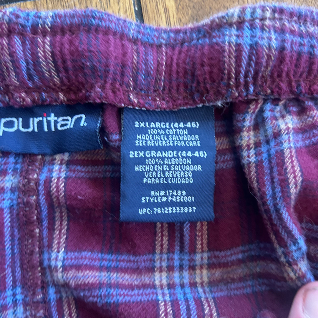 Handmade Plaid Ruffle Skirt | Upcycled Pajama Pants