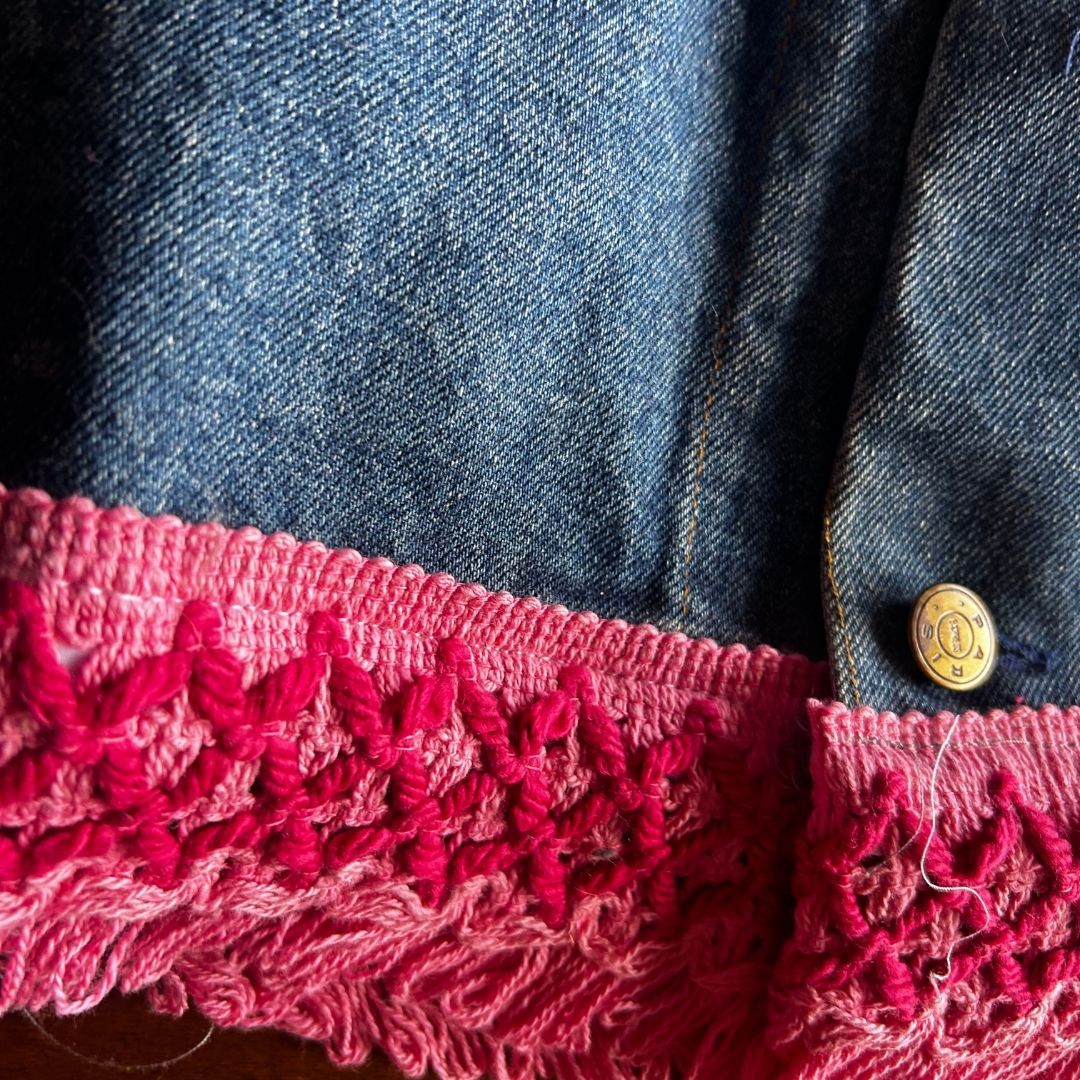 Reworked Denim Fringe Jacket – Funky Western Cowgirl | One-of-a-Kind | Handmade in Arizona