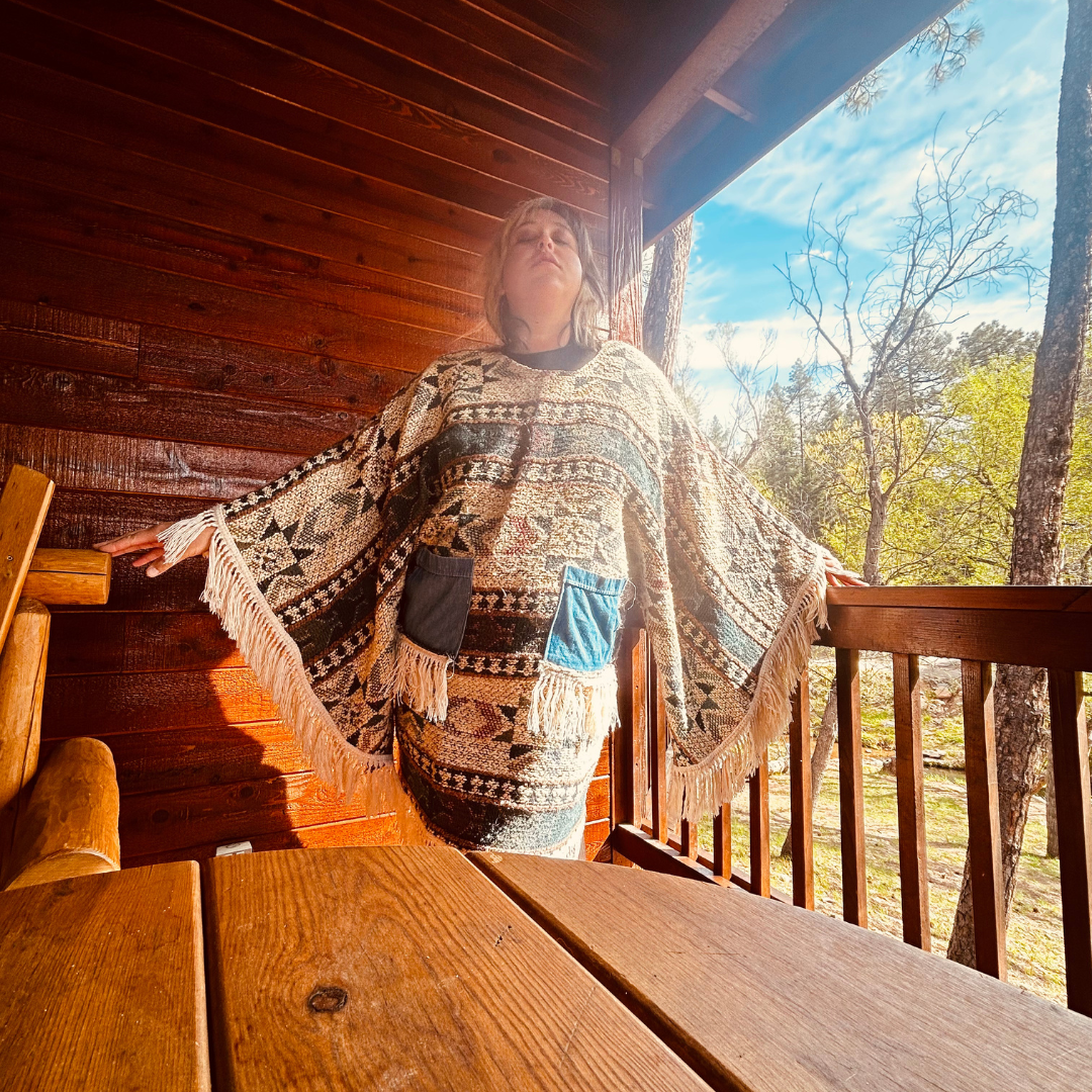 The Modern Alien β Handmade Fringe Blanket Dress