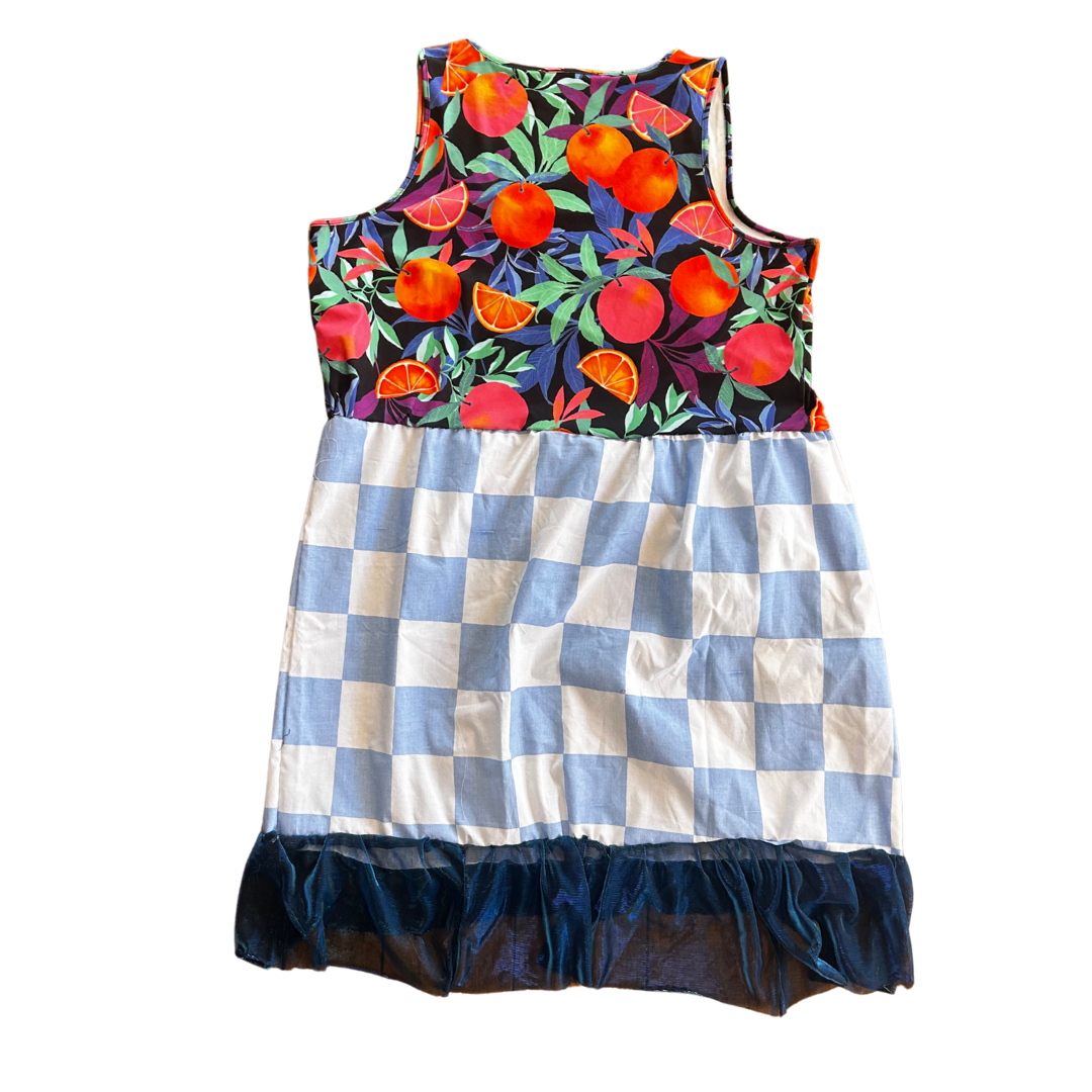 Funky Upcycled Tank Top Dress | Handmade