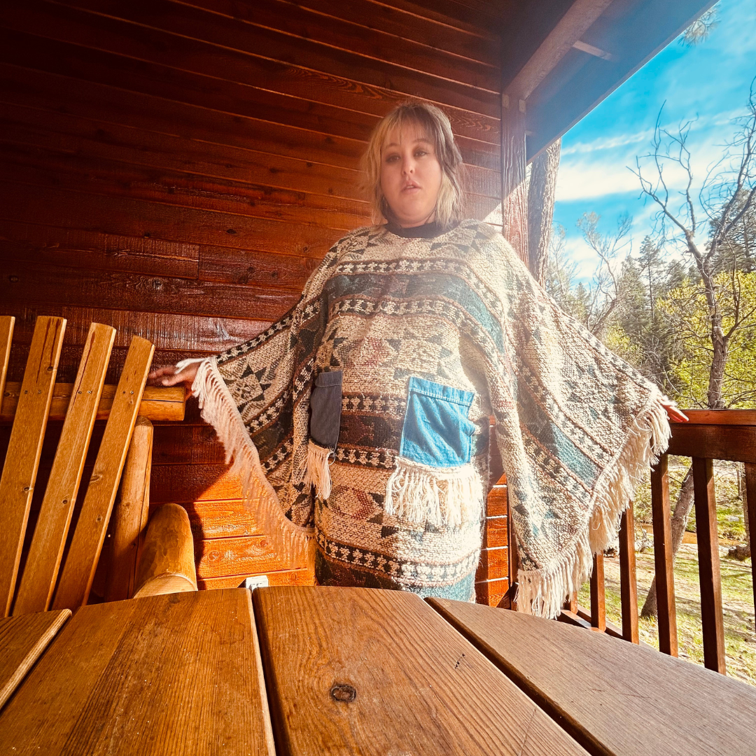 The Modern Alien β Handmade Fringe Blanket Dress
