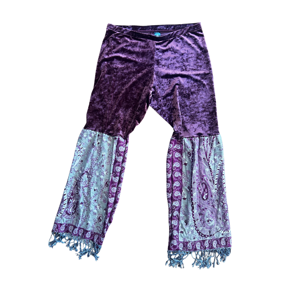 Handmade Boho Set | Upcycled Leggings + Pashmina