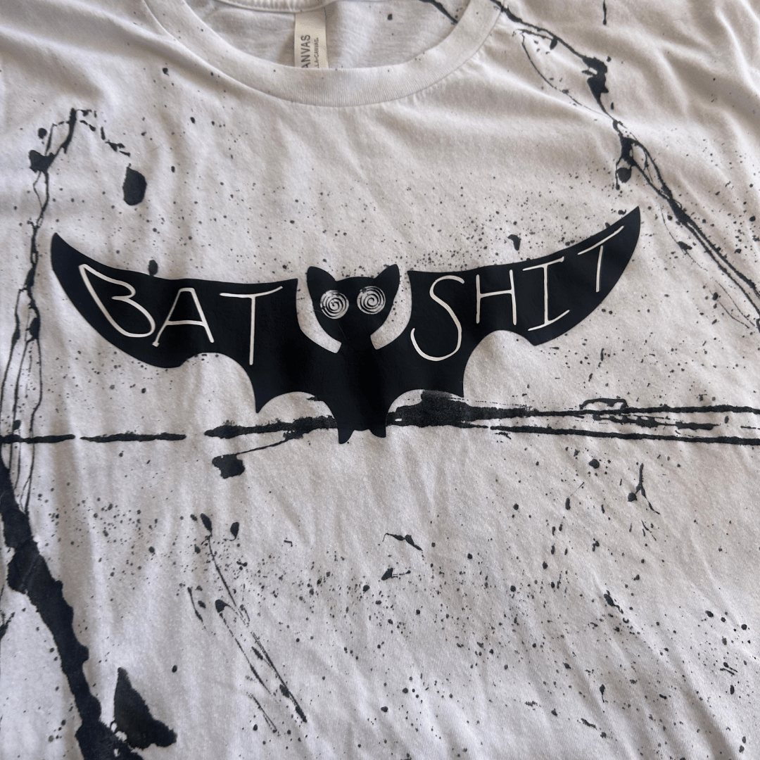 "Bat Shit" T-Shirt Dress – Handmade & Upcycled - The Modern Alien