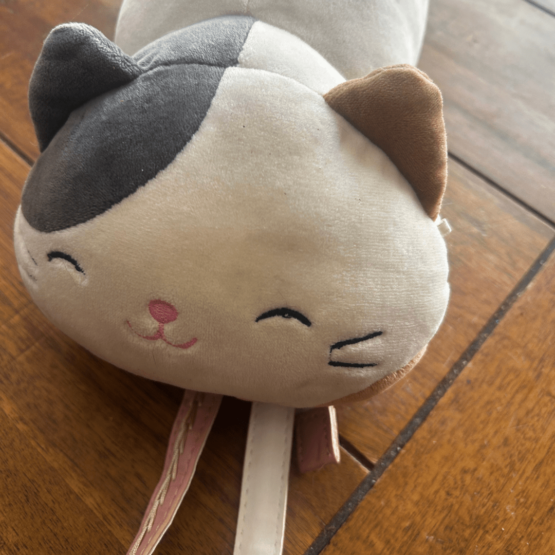 Cat Plush Crossbody Fanny Pack – Handmade & Upcycled Kitty Bag - The Modern Alien