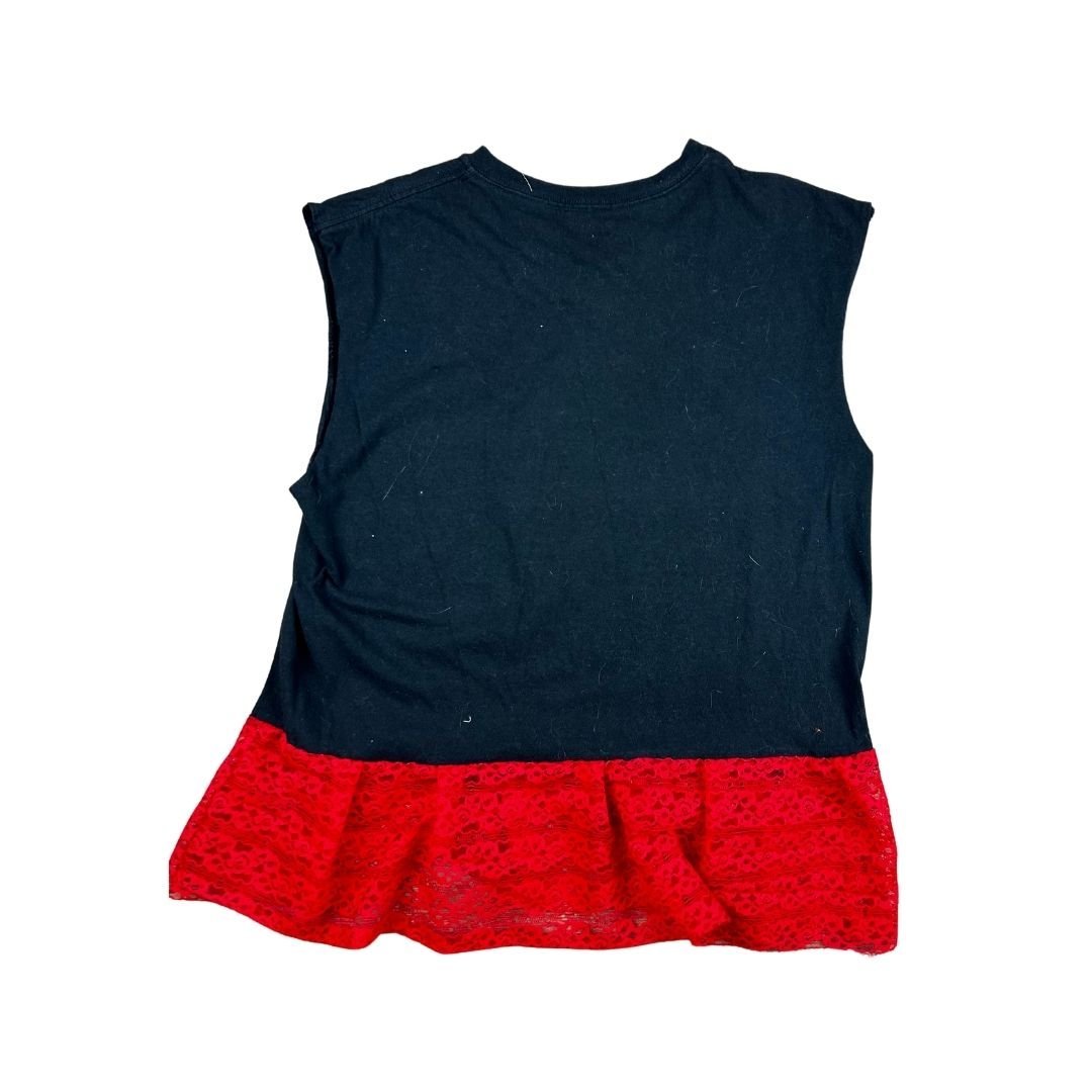 Demogorgon Lace - Trimmed Cropped Tank – Handmade & Upcycled - The Modern Alien