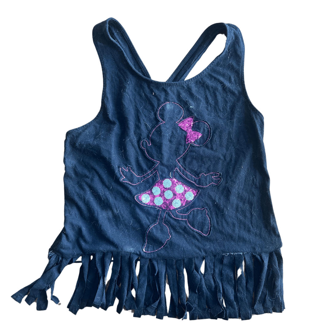 Fringe Fun Minnie Tote | Handmade from a Tank Top - The Modern Alien