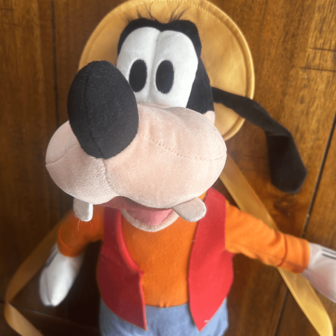 Goofy Plush Backpack – Handmade from Upcycled Character Toy - The Modern Alien