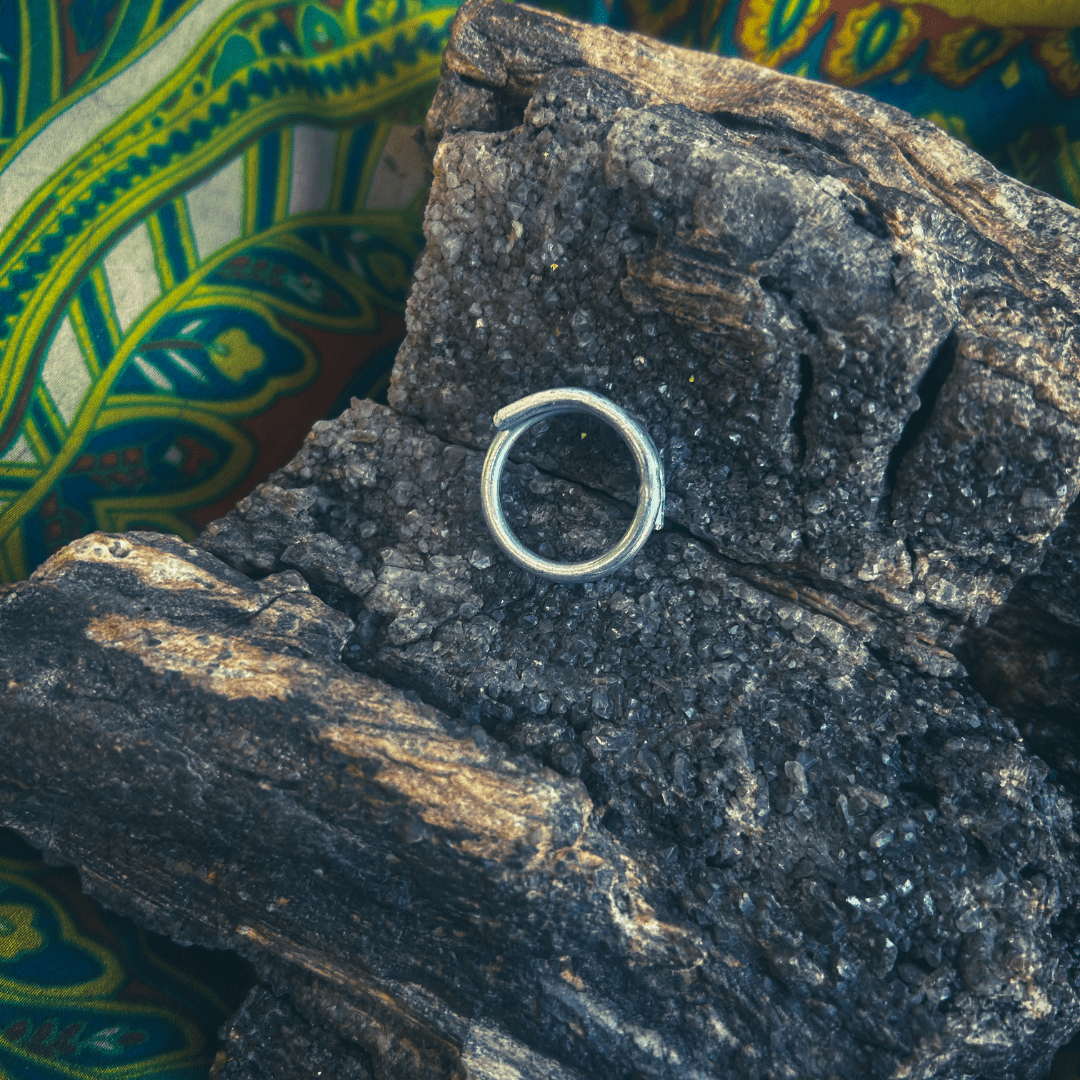 Industrial Ring – Handmade & Forged from a Tent Stake - The Modern Alien