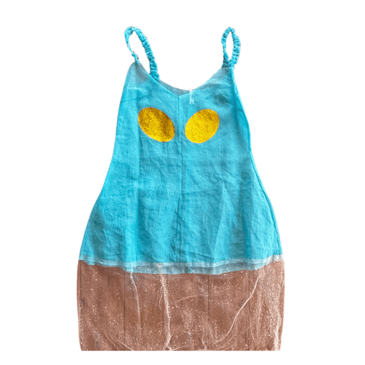 Sheer Alien - Eyed Dress β Handmade from Upcycled Curtains - The Modern Alien