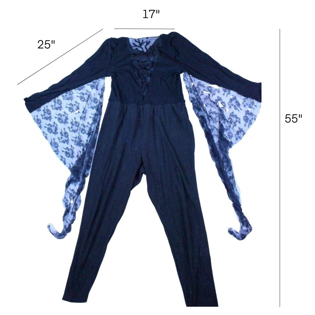 Black Vampire Warrior Bodysuit – Handmade & Upcycled - The Modern Alien