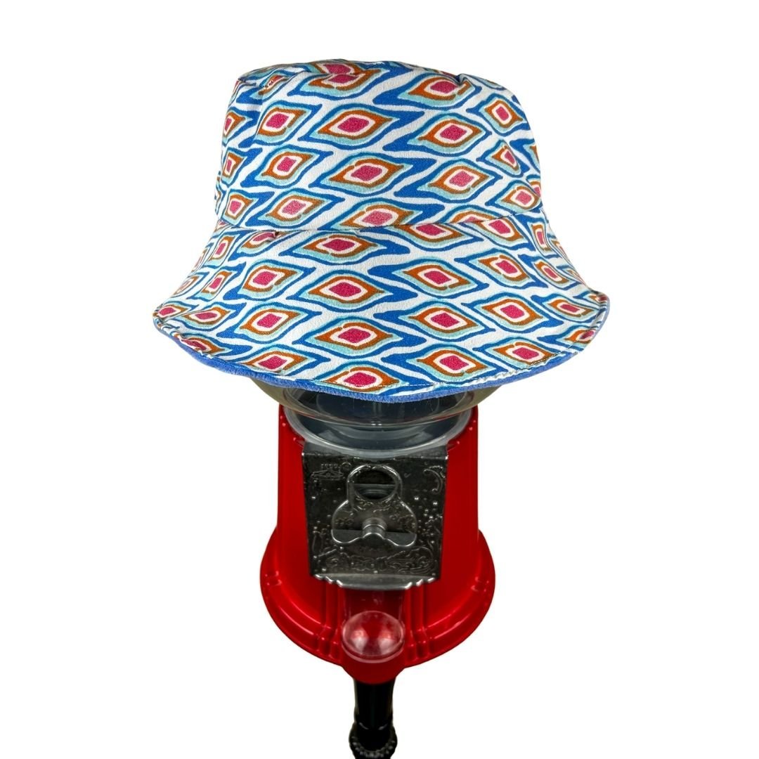 Blue Fur Reversible Bucket Hat – Handmade & One - of - a - Kind - The Modern Alien