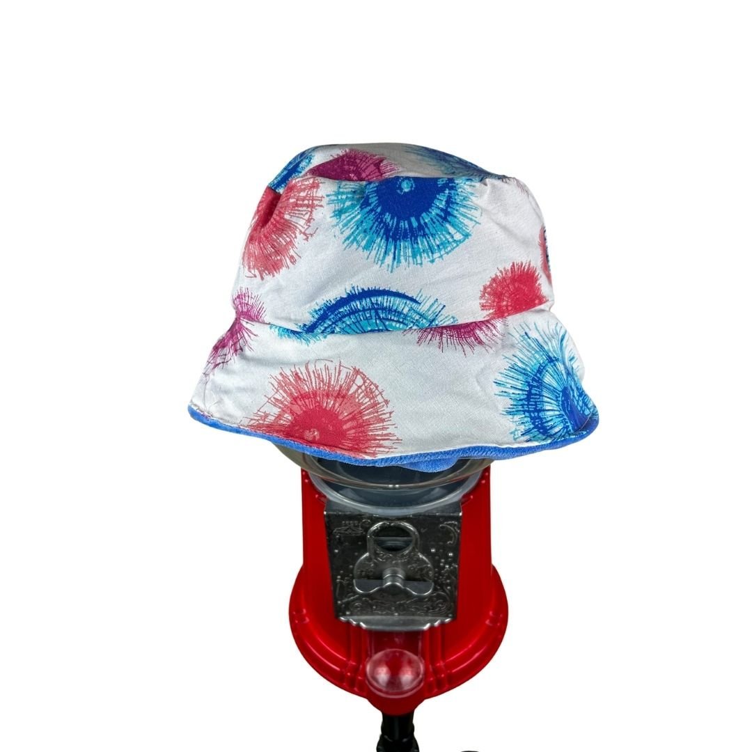 Blue Fur Reversible Bucket Hat – Handmade & One - of - a - Kind - The Modern Alien