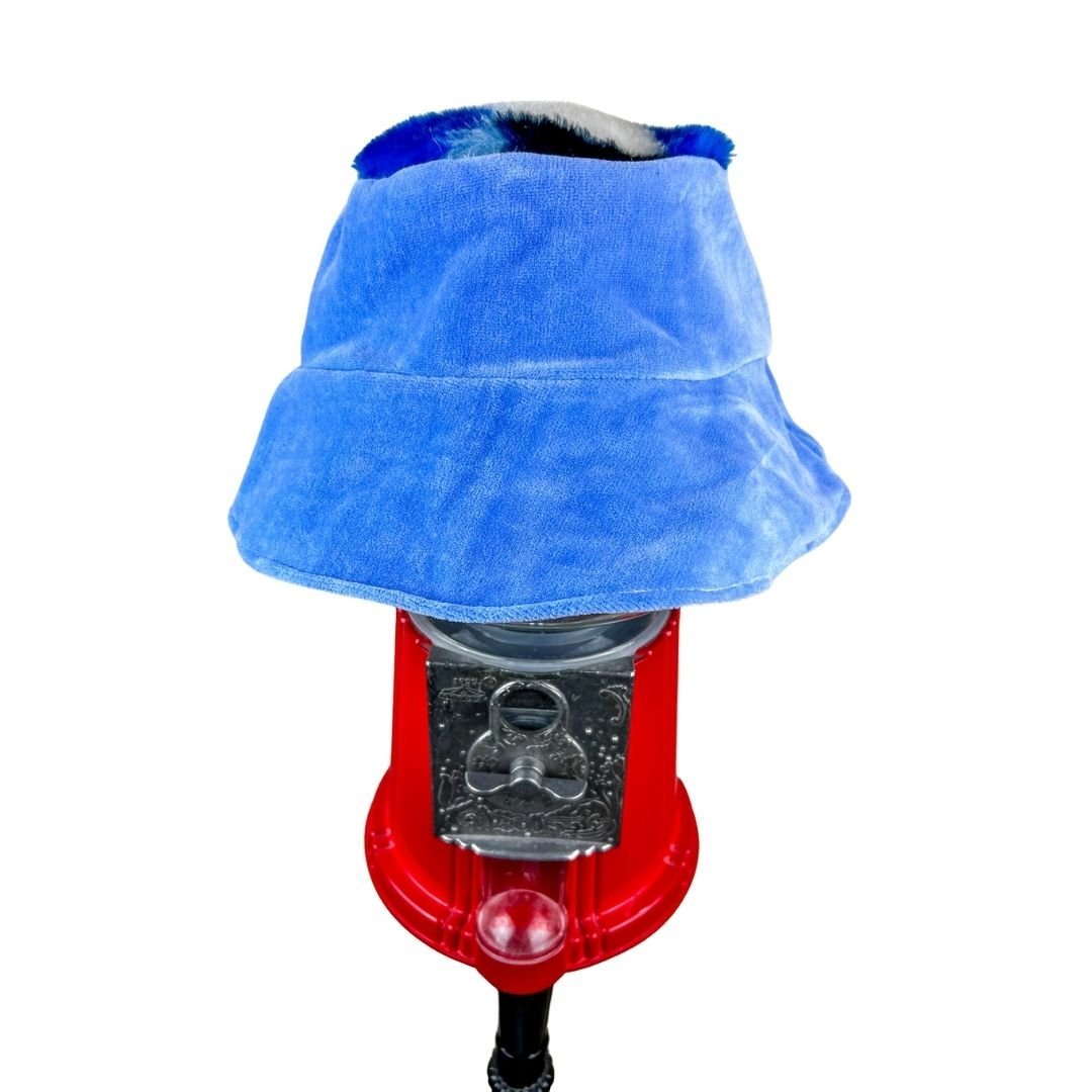 Blue Fur Reversible Bucket Hat – Handmade & One - of - a - Kind - The Modern Alien