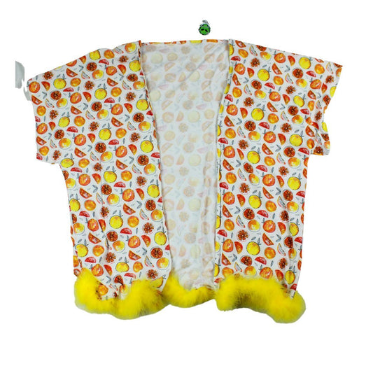 Citrus Bliss Kimono – Handmade & Upcycled - The Modern Alien