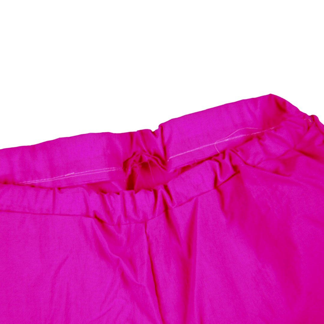 Neon Pink Shorts – Handmade from Thrifted Fabric - The Modern Alien