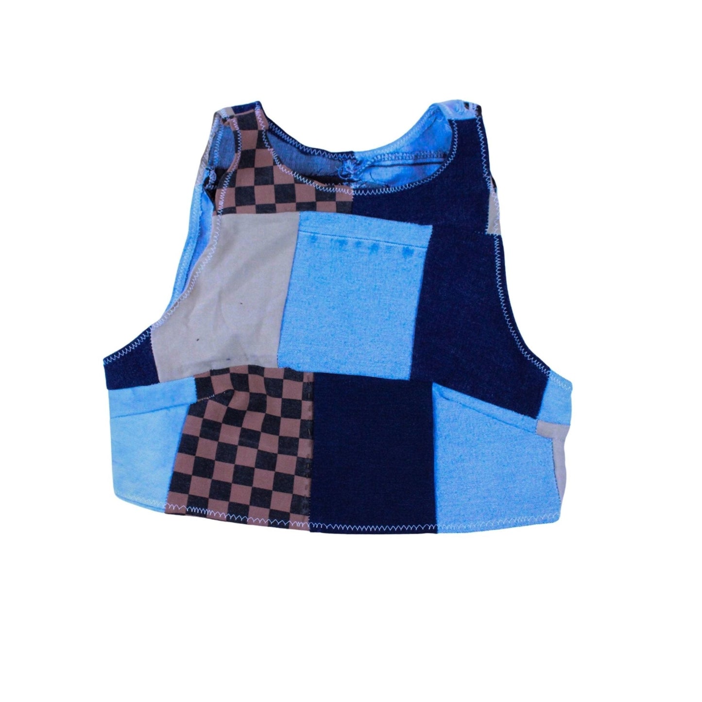 Patchwork Crop Top – Handmade & Upcycled - The Modern Alien