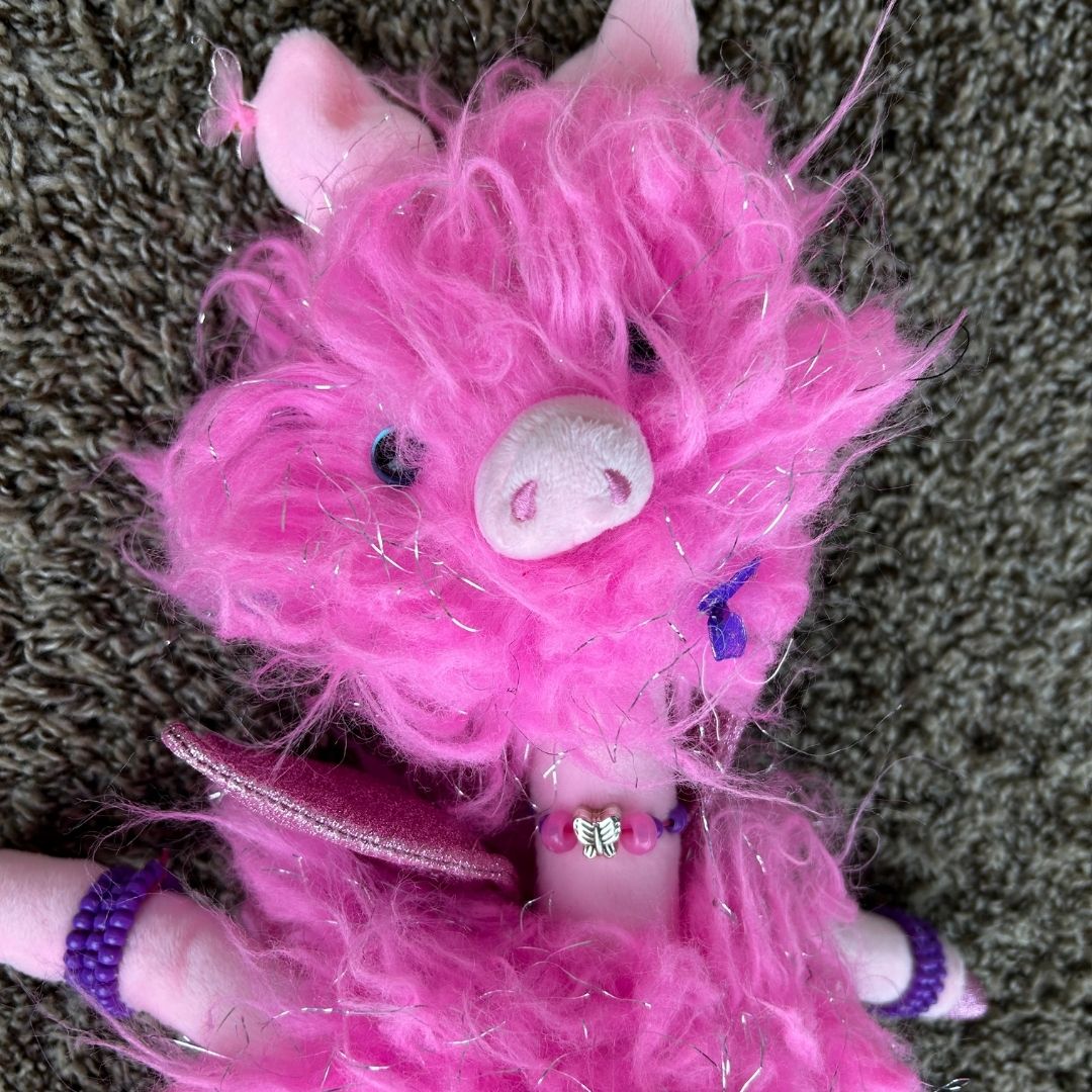 When Pigs Fly Rave Buddy (17") – Handmade & Upcycled - The Modern Alien