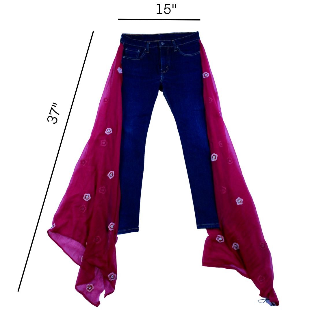 Wide Leg Denim and Sheer Pants - The Modern Alien