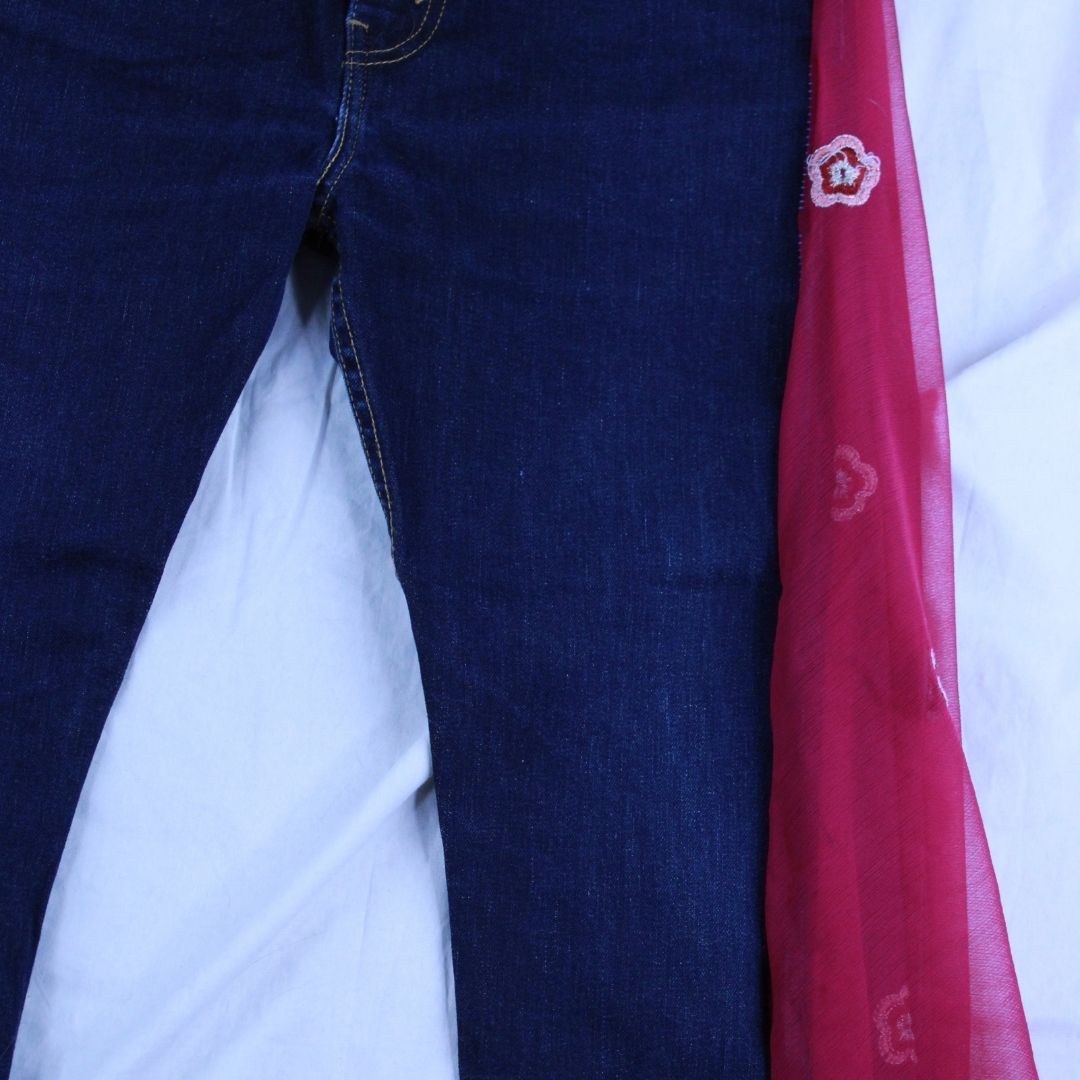 Wide Leg Denim and Sheer Pants - The Modern Alien