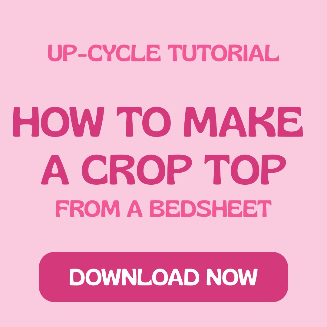 Vintage Sheet to Crop Top - ONLINE Tutorial