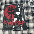 Itachi Fringe Flannel – One of a Kind Upcycled Statement Piece