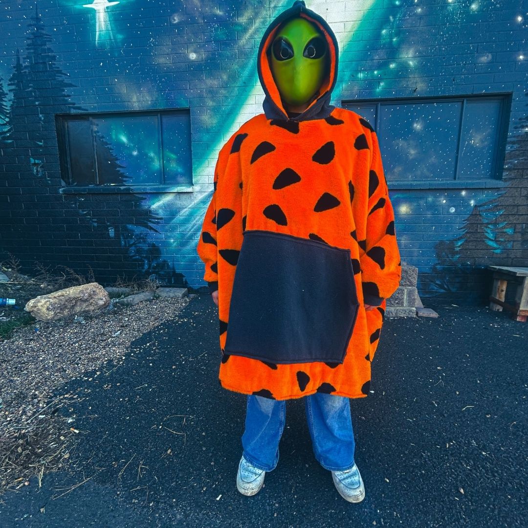 Yabba Dabba Doo Hoodie – Handmade Faux Fur Cozywear