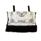 Whiskey Rebel | Upcycled Bandana Fringe Crop Top