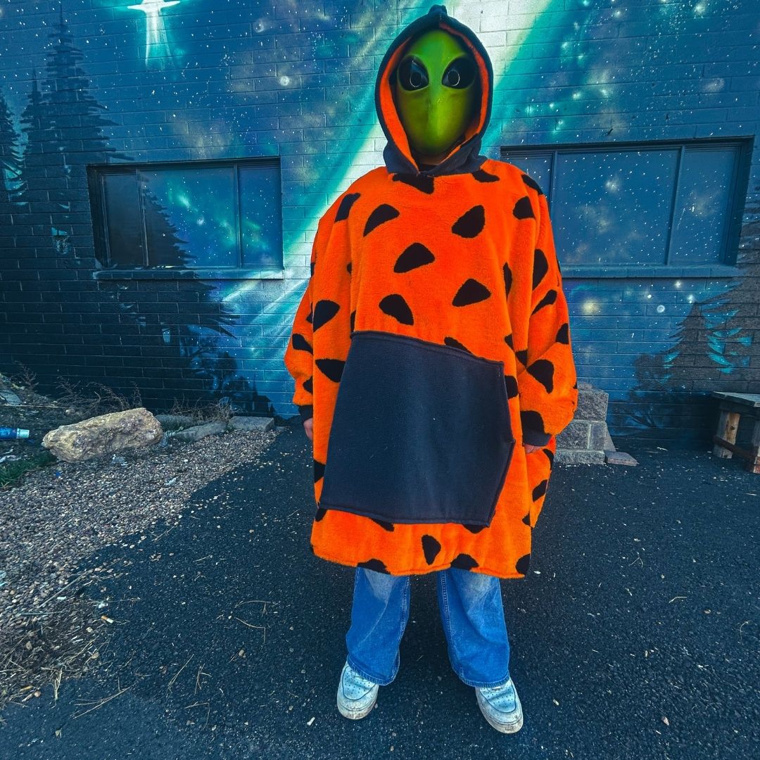 Yabba Dabba Doo Hoodie – Handmade Faux Fur Cozywear