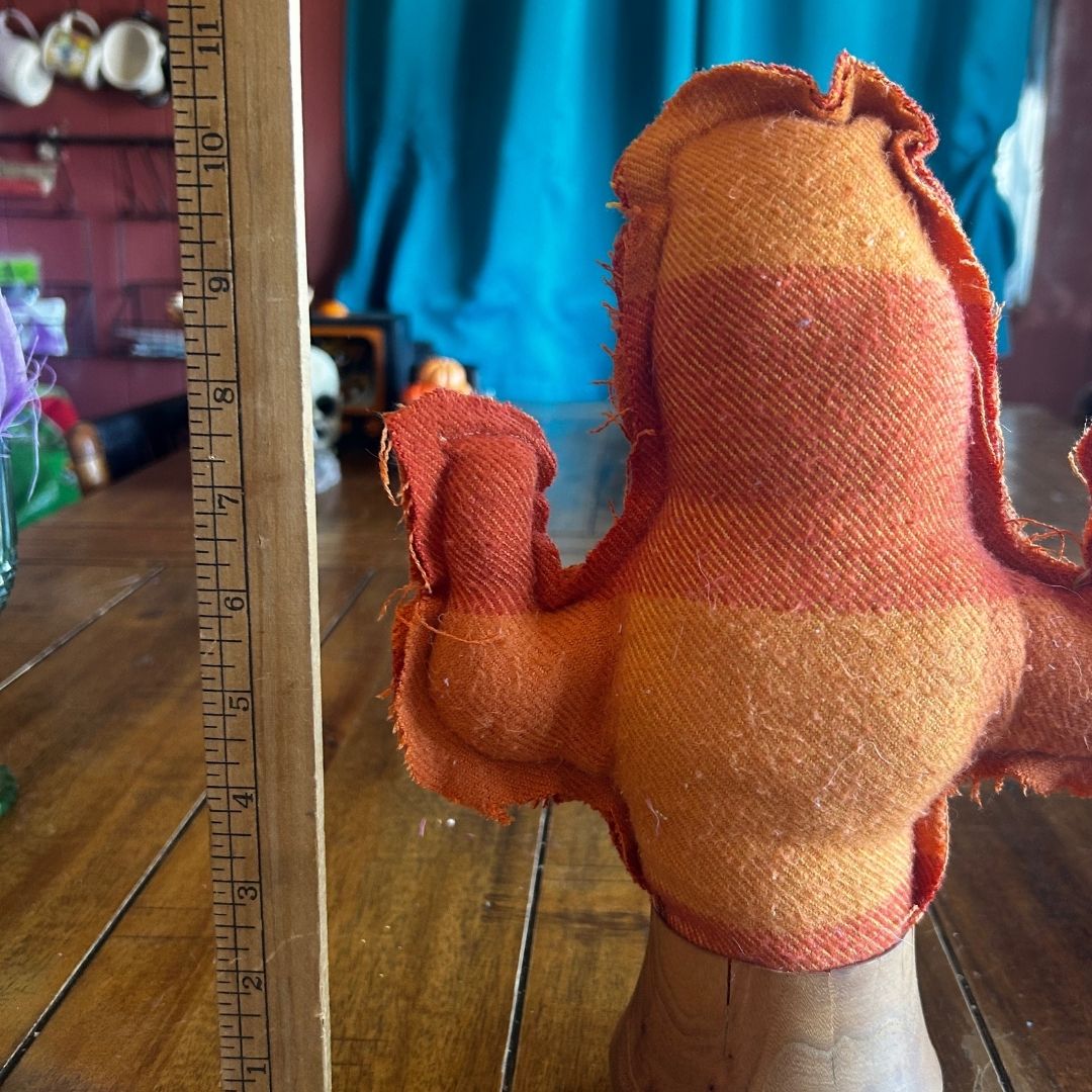 Handmade Upcycled Fabric Cactus with Wooden Pot | Sustainable Desert Decor | One-of-a-Kind