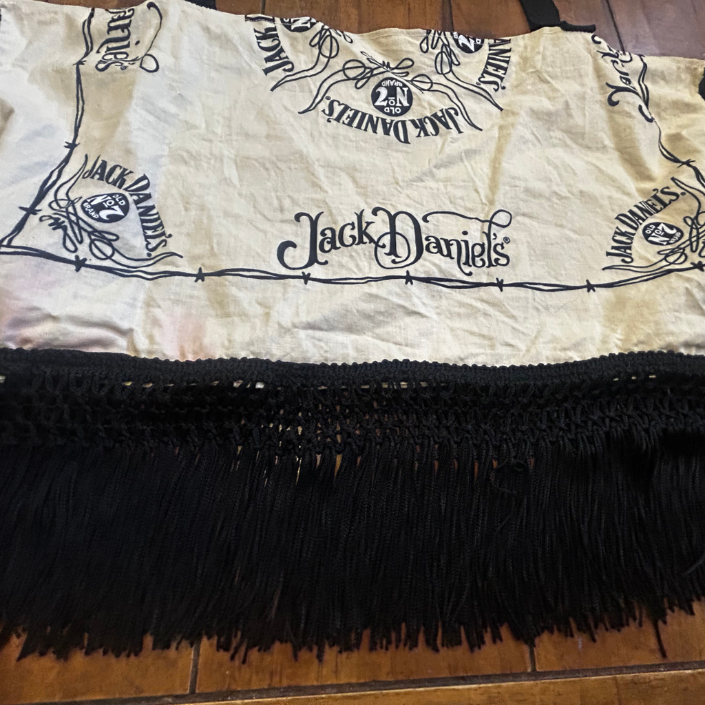Whiskey Rebel Fringe Crop Top – One of a Kind Upcycled Statement Piece