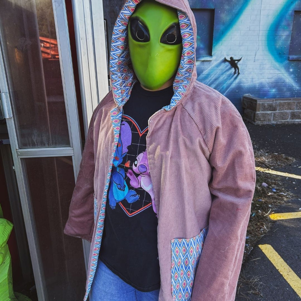 Corduroy Patchwork Jacket – Handmade & Upcycled