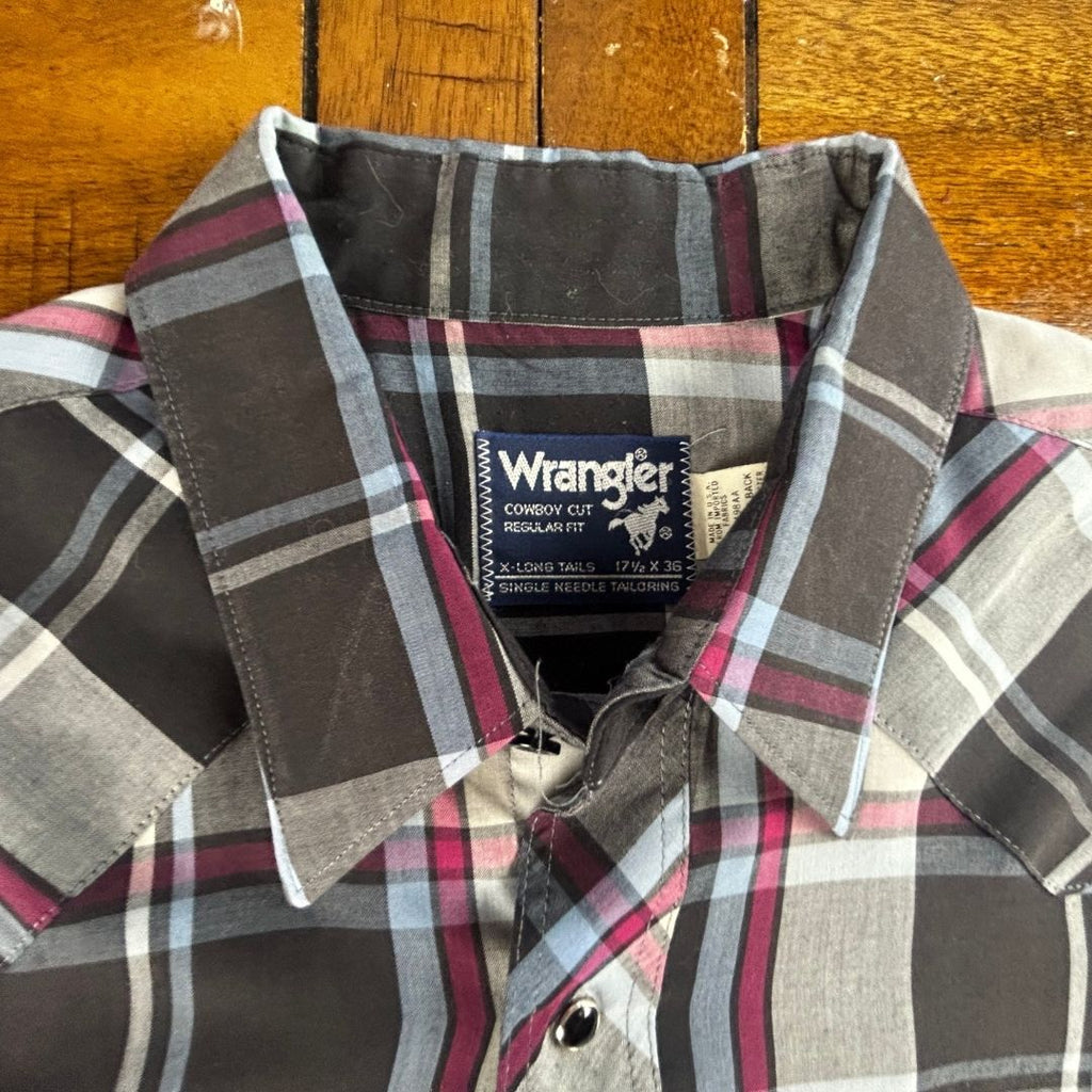 Upcycled Darth Vader Pearl Snap Wrangler Shirt — “Chillin’ Like a Villain” Edition