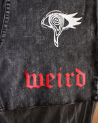 Stay Weird Upcycled Patchwork Flare Pants | One of One