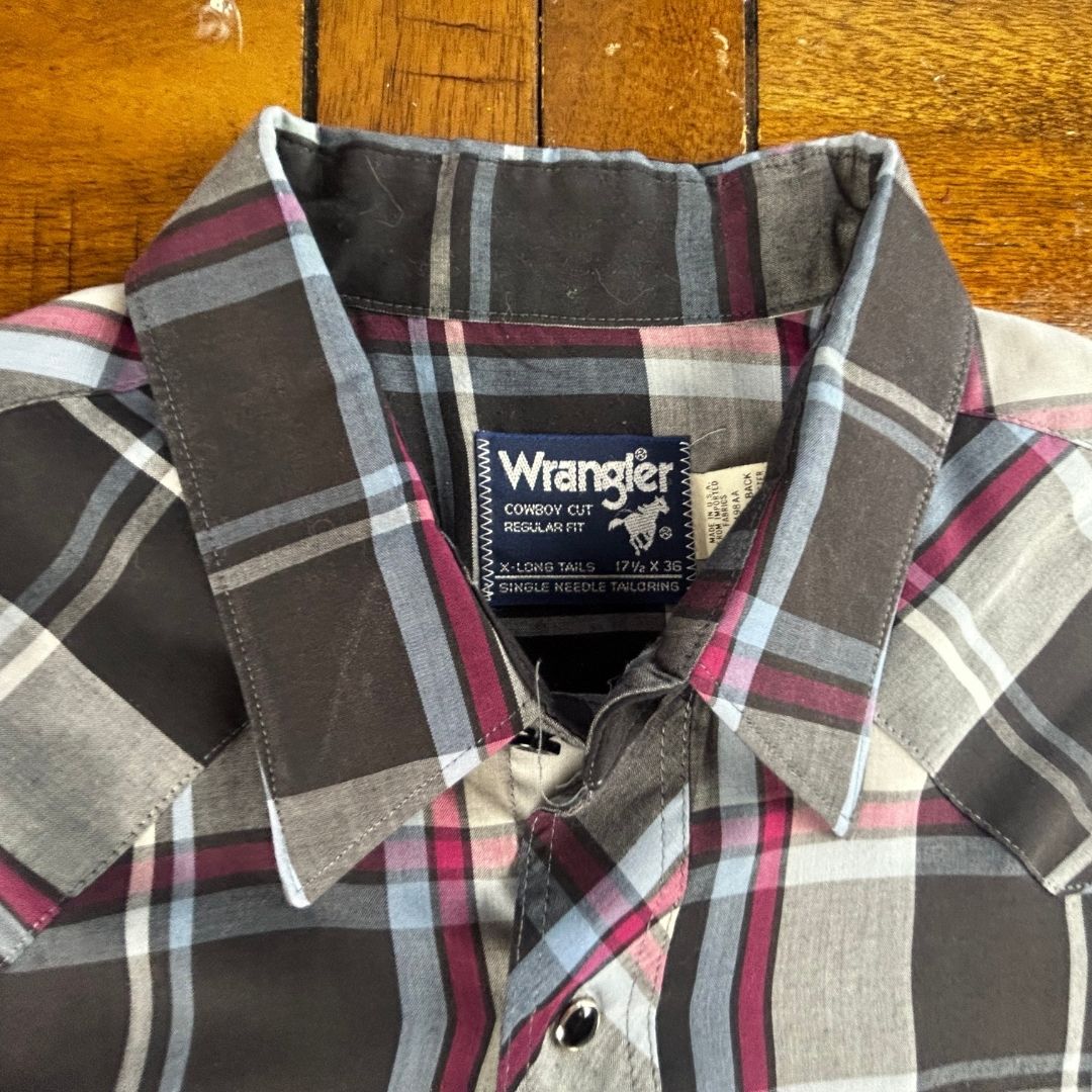 Upcycled Darth Vader Pearl Snap Wrangler Shirt — “Chillin’ Like a Villain” Edition