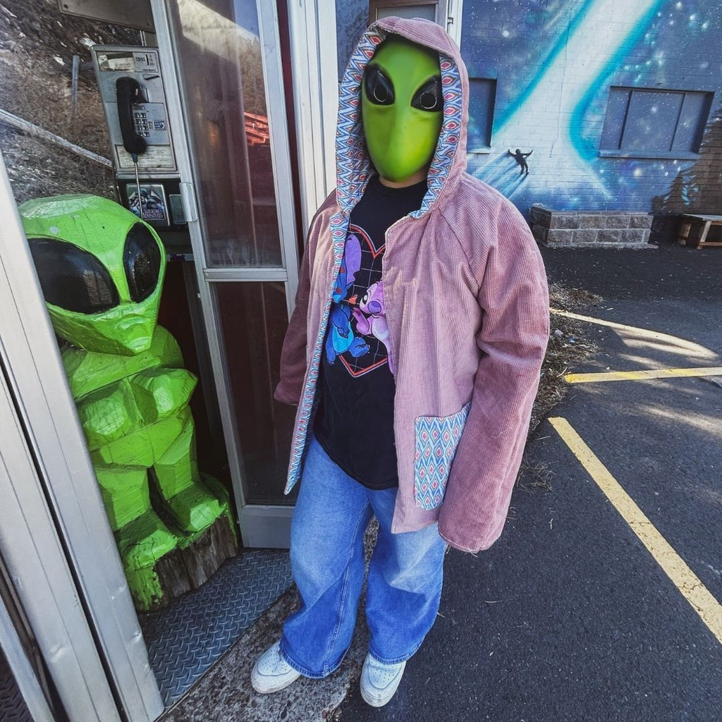 Corduroy Patchwork Jacket – Handmade & Upcycled