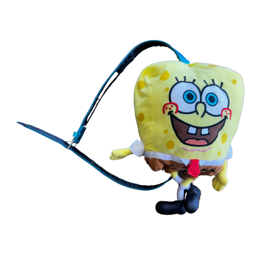 Handmade Spongebob Crossbody Fanny Pack | Upcycled Stuffed Animal + Belt