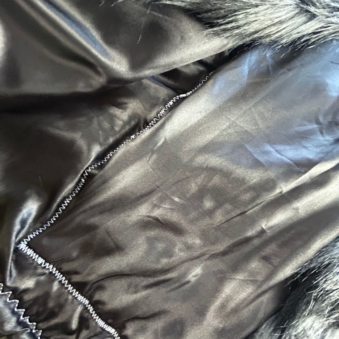 The Exorcist Faux Fur Jacket — Upcycled Horror Couture