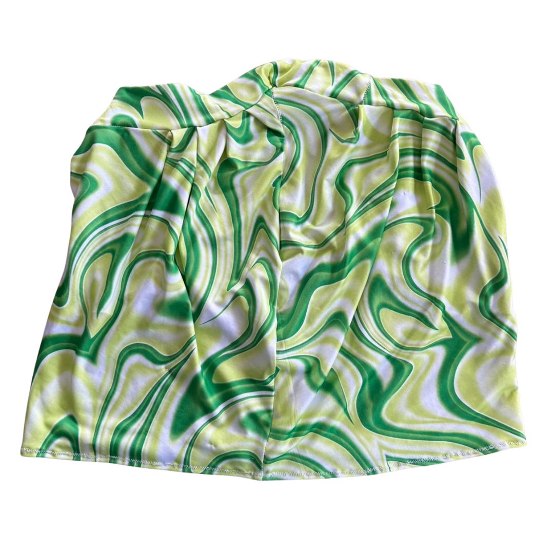 Groovy Swirl Mini Skirt — Handmade with Pockets (!!)