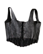 Denim After Dark Upcycled Lace-Up Corset Top | One of One