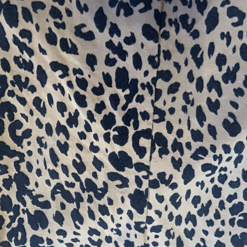 Wild Handmade Leopard Skirt – One of a Kind Upcycled Statement Piece