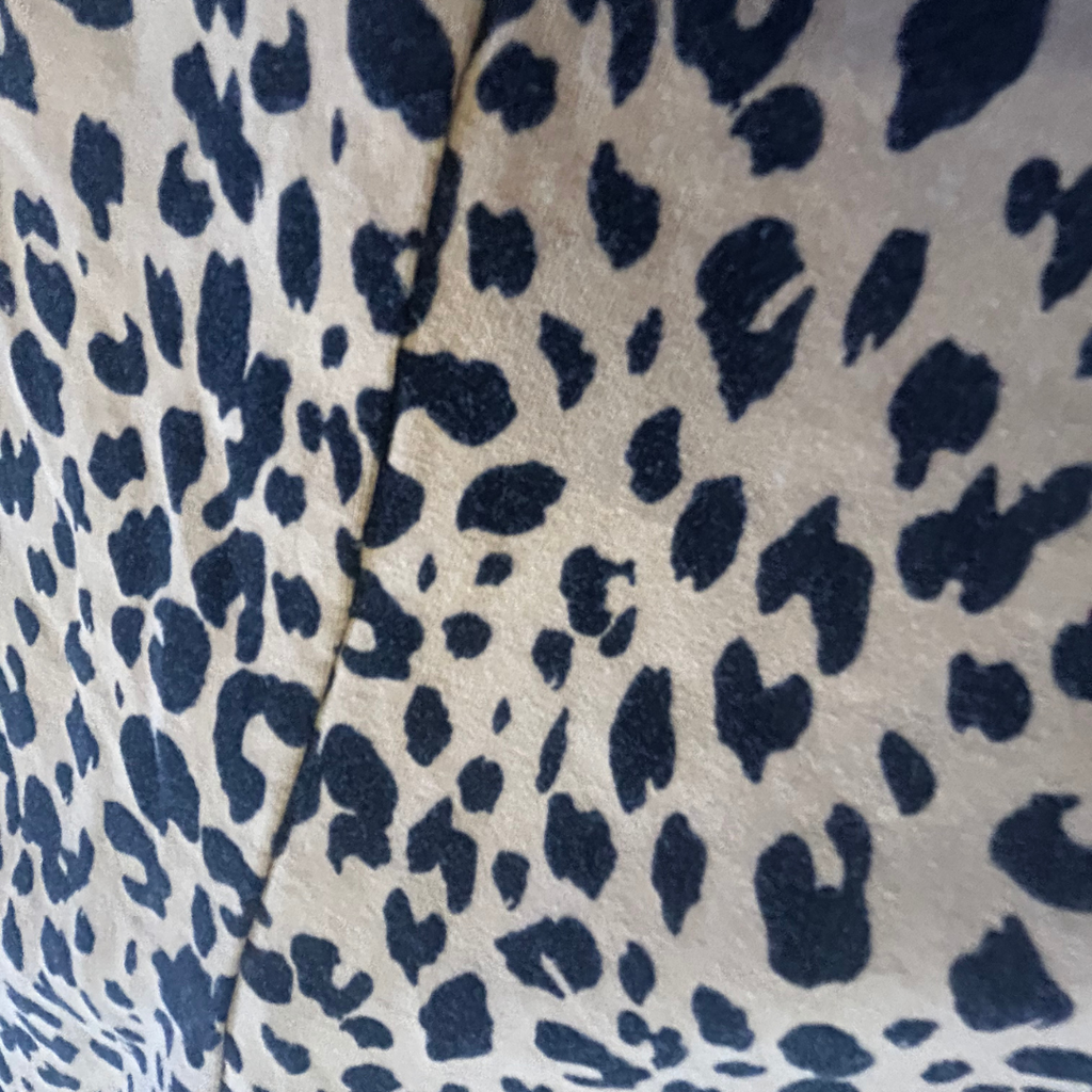 Wild Handmade Leopard Skirt – One of a Kind Upcycled Statement Piece