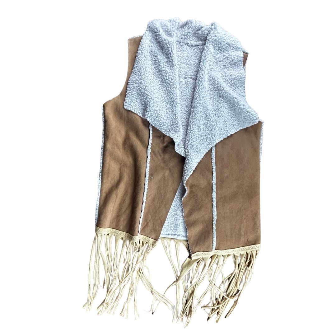 Upcycled Peanuts Kimono Vest — Cozy, Whimsical, and One-of-a-Kind