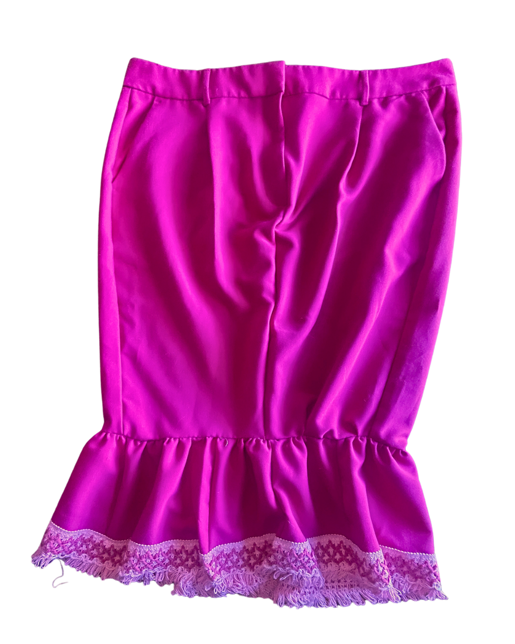 Hot Mess Express Upcycled Ruffle Skirt
